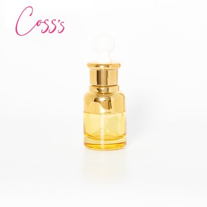 ขวดแก้วสีทอง ดรอปเปอร์ Q
