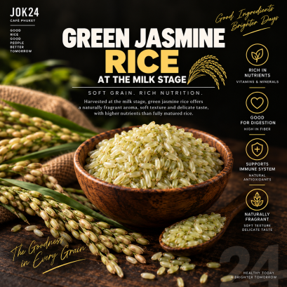 Jasmine Rice at the Milk Stage  Fresh from Thai Fields