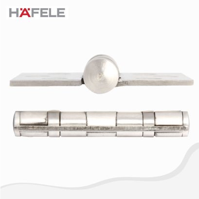 HAFELE 489.02.400 บานพับเหล็ก บานพับผีเสื้อ สีเทาเงิน สีสแตนเลส 2.5x3 นิ้ว แพ็ค 2 ชิ้น