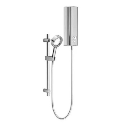 HAFELE รุ่น 495.60.073 เครื่องทำน้ำอุ่น + ชุดฝักบัว X-JET ขนาด 4500 วัตต์ สีเงิน