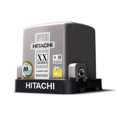 ปั๊มน้ำอัตโนมัติ แรงดันคงที่ ถังเหลี่ยม ฮิตาชิ hitachi Wm-p150xx /Wm-p200xx/Wm-p250xx/-p300xx /-p350xx มีคอยน์