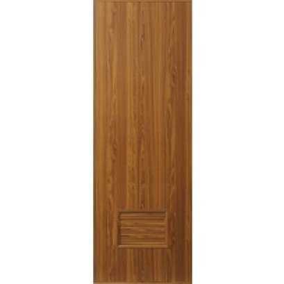 ประตู JF PVC U02 เกล็ดล่างขนาด 70x180 ซม. สีไม้สัก (ไม่เจาะ)