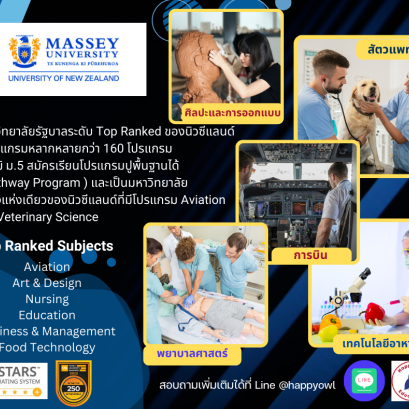 แนะนำมหาวิทยาลัย Massey University, New Zealand 