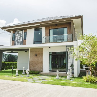 งานก่อสร้างบ้านเดี่ยว - โครงการ H-Cape Serene