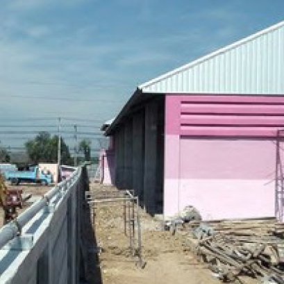 งานก่อสร้างโกดังโรงงาน
