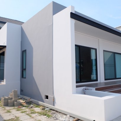 งานก่อสร้างบ้านเดี่ยวชั้นเดียว