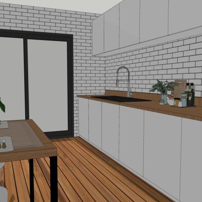 งานออกแบบต่อเติมหลังบ้าน