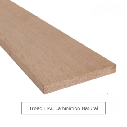 Stair Tread HAL Lamination Natural Dura Plus Wood