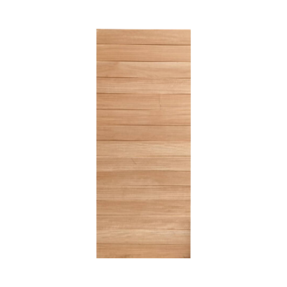 Hardwood Door Interior Horizontal Modern Natural