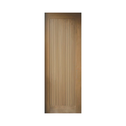 Hardwood Door Interior Door SYP Modern Vertical Planks Natural