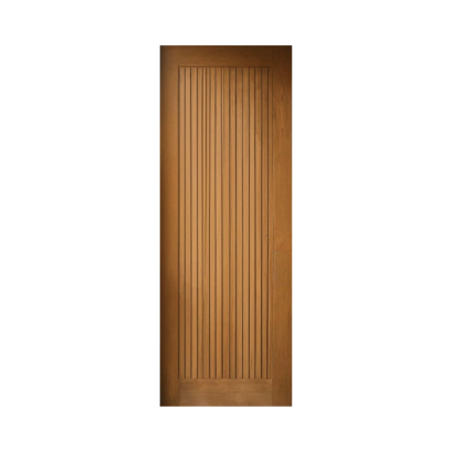 Hardwood Door Interior Door SYP Modern Vertical Planks Teak