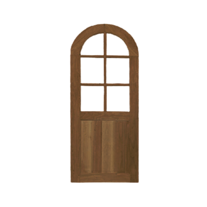 Hardwood Door Interior Spanish 6 Panel Walnut