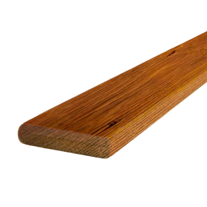 ไม้รั้ว ฮาร์ดวู้ด หัวตัดลบมุม 45 สีวอลนัท พิมพ์ลาย กันปลวก