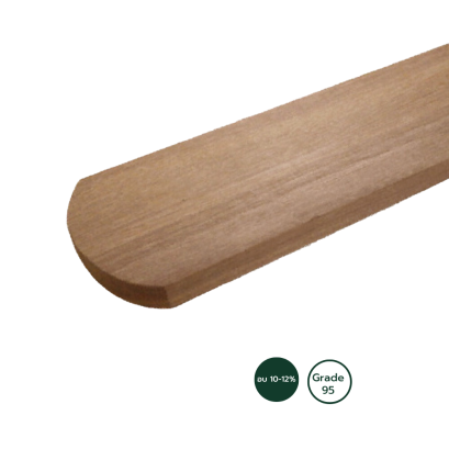 ไม้รั้ว เต็ง หัวมน  อบ 10-12%  Grade 95