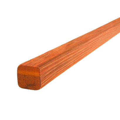 ไม้ระแนง ฮาร์ดวู้ด E4E สีไม้แดง ไม่พิมพ์ลาย กันปลวก