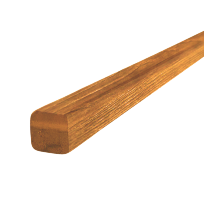 ไม้ระแนง ฮาร์ดวู้ด E4E สีสัก ไม่พิมพ์ลาย อบ กันปลวก H3.2 สีสัก