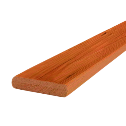 ไม้รั้ว ฮาร์ดวู้ด สีไม้แดง หัวตัด พิมพ์ลาย กันปลวก