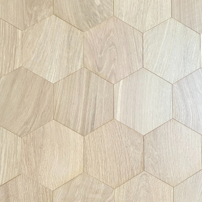 Artisan Wood Floor Hexagon Harmony