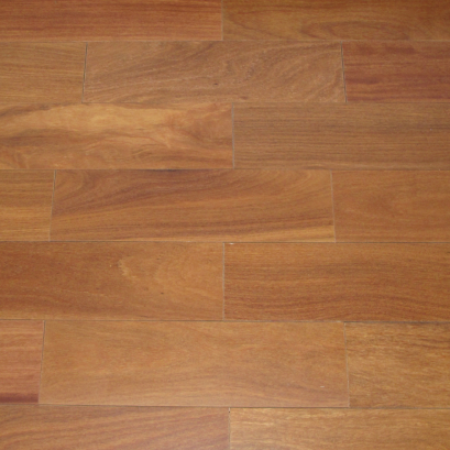 ไม้พื้นจริง สักบราซิลรางลิ้น สีธรรมชาติ