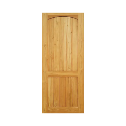 ประตูสักสวนป่าลาว 2 ฟักโค้ง รุ่น D012 ขอบ 5