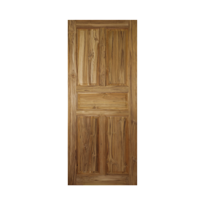 ประตูสักสวนป่าลาว 5 ฟักตรง ขอบ 5