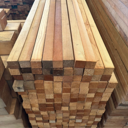 ไม้สน VAL อบ Grade Clear 2x2x1.5 (50mm.x50mm.)