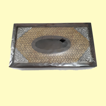 กล่องทิชชู่ สี่เหลี่ยม ใหญ่ ลายช้าง