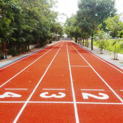 Sandwich System  :  SBR Chip & Binder 10 mm. + EPDM Chip & Polyurethane 3 mm.