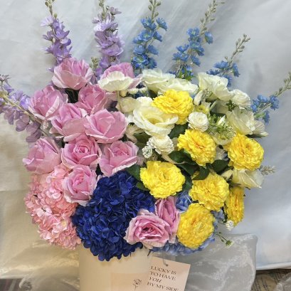 [Artificial] XL Multicolor Flower Box