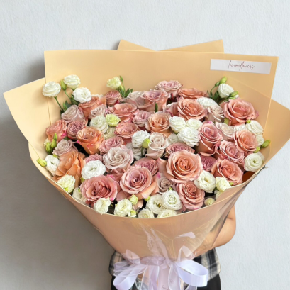 Luxury Coffee Tone Flower Bouquet