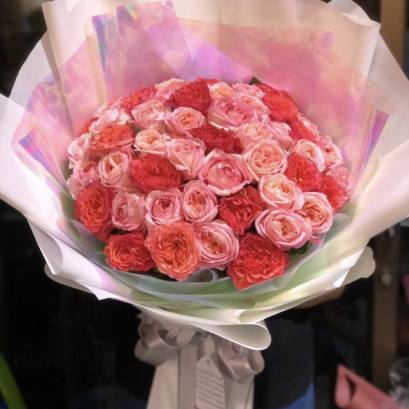 50 Multicolor Roses