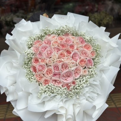 50 Pink Rose Extra Wrapping