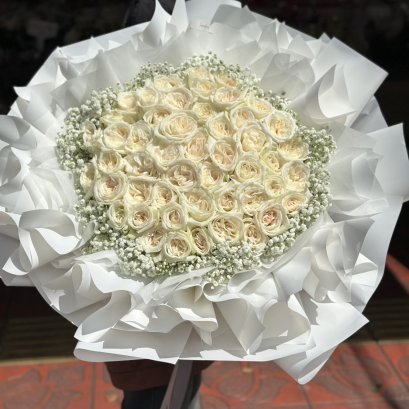 50 White Rose Extra Wrapping