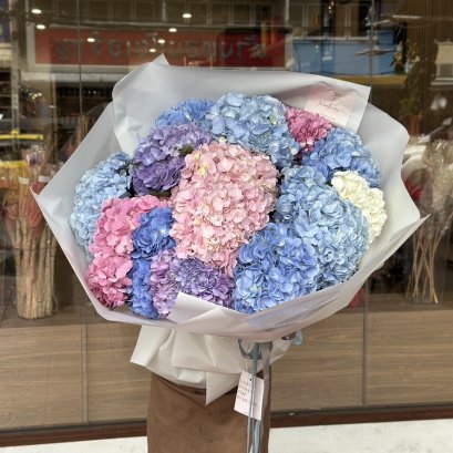 XXL Rainbow Hydrangea Bouquet -