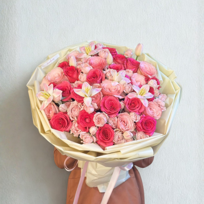 Majenta Rose - Love in XL FLowerBouquet