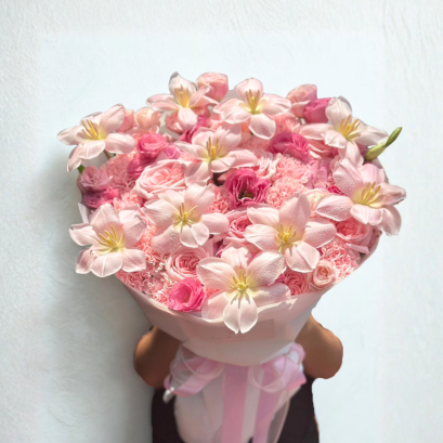 Pink Mix - Love in XL FLowerBouquet