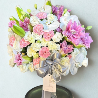 Pink Lillies Mix Vase