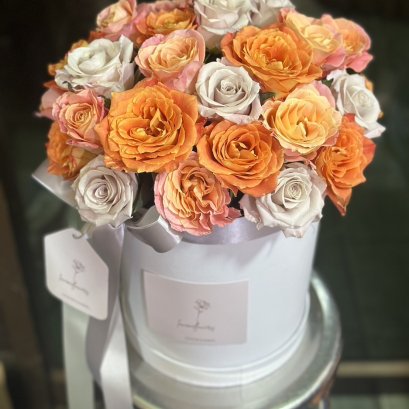 Orange and Coffee flowerbox