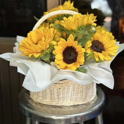 Sunflower Basket