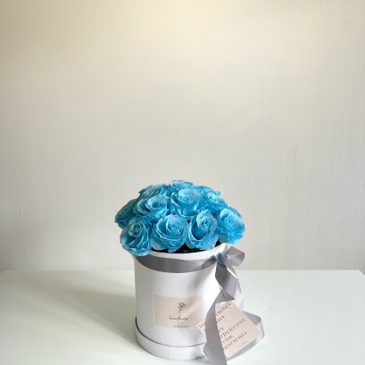 Artificial Premium Blue Rose FlowerBox