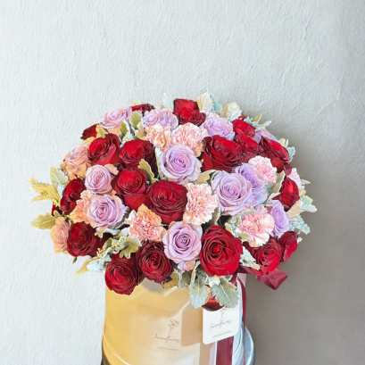 XL Purple Red Flower Box - Premium Tone