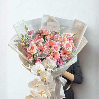 Mix Pink Purplish Tone Bouquet - Elegant and Royal