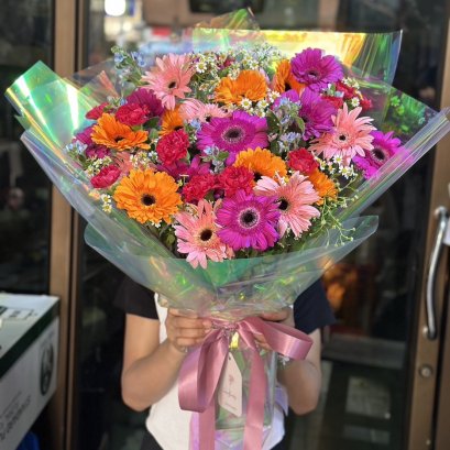 Multicolor Mix Geberra Bouquet