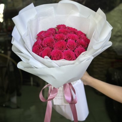 20 Majenta Roses Bouquet