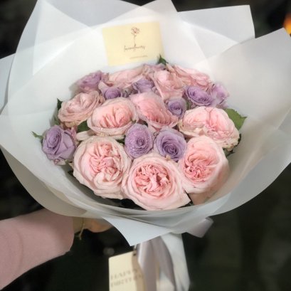 20 Roses - Purple and Pink Tone