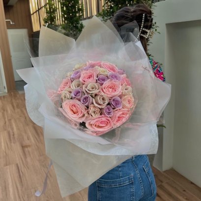 30 Roses - Pink Coffee Tone