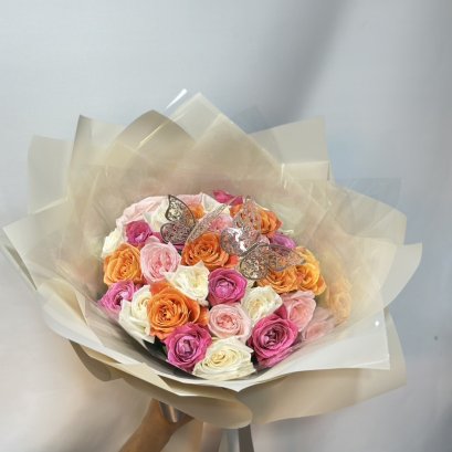Multicolor Premium Rose Bouquet