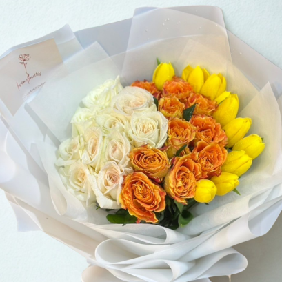 Bright Orange Mix Bouquet