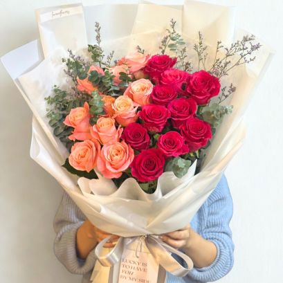 20 Roses Shading of Ombre