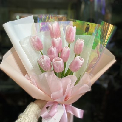 Pink Tulip Bouquet